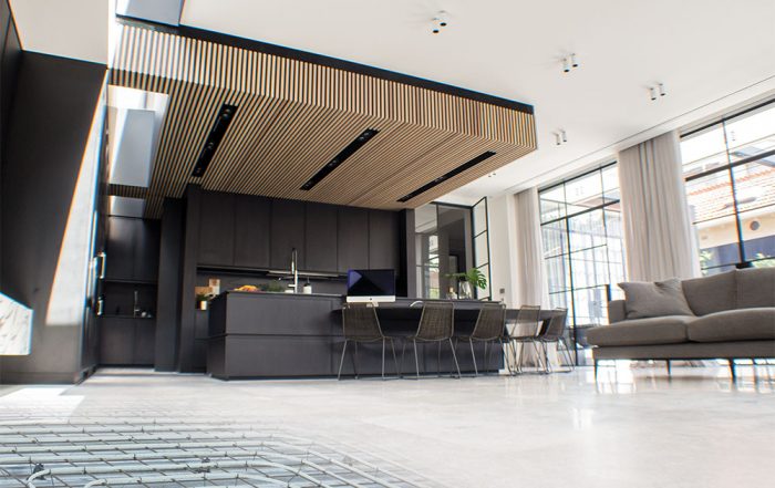 slab heating with tiles